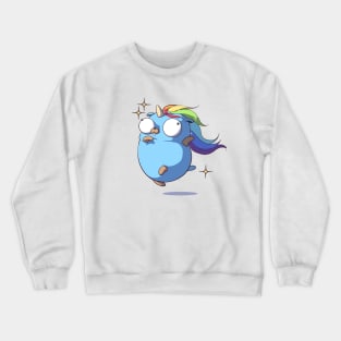 Golang Gopher Unicorn Crewneck Sweatshirt